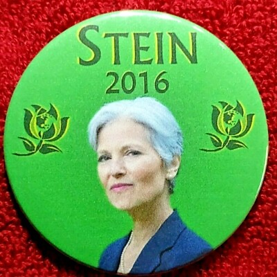 2.25quot; 2016 Green Party Pinback Button Badge Jill Stein for President $3.08