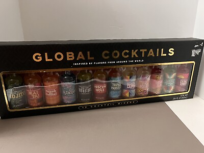 #ad 12 Pack Global Cocktail Mixers Mixed Drink Gift Set Flavors Around the World $15.00