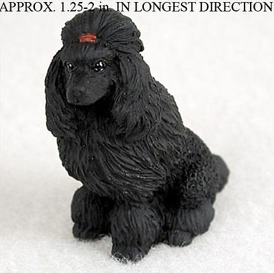 #ad #ad Poodle Mini Hand Painted Figurine Black $12.99