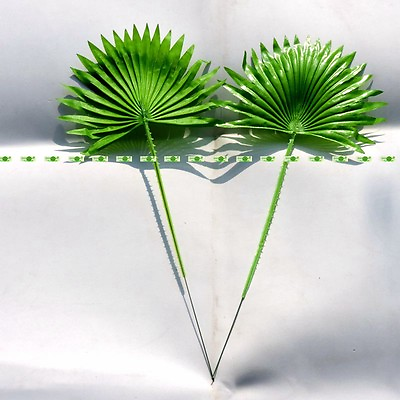 #ad 40cm 20pcs Lifelike Artificial Palm Coconut Plant Leaf Branch Home Decor Green $7.60