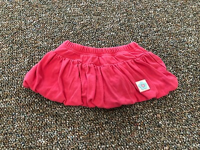 #ad Girls Pink Flower Skirt 12M $3.99