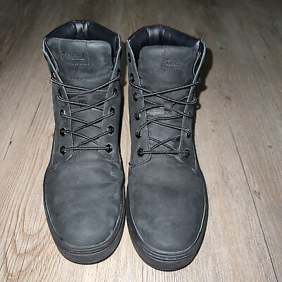 #ad Timberland Womens Boots Black Nubuck Leather Waterproof AnkleBoot Chukka Size 10 $39.95