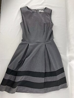 Calvin Klein Women’s Gray Dress Size 4 Missing Belt $11.60