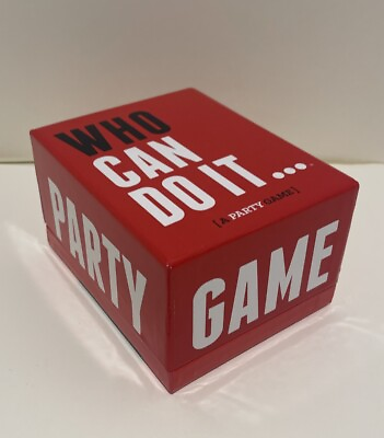 #ad Who Can Do It … A Party Game 3 Players 17 DSS Games $15.00