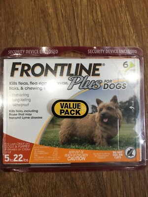#ad Frontline Plus for Small Dogs 5 to 22 lbs 6 Month Supply #8008 Orange $42.99