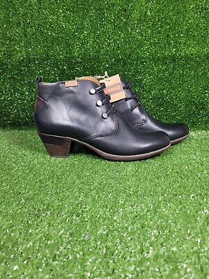 #ad #ad Pikolinos Rotterdam 902 Black Leather Ankle Boots Womens Size 9.5 10 EU 40 $109.65