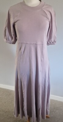 #ad Brand New Free People Beach Cotton Maxi Dress Extra Small Size 6 Lilac GBP 20.00