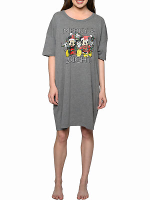 #ad Women#x27;s Sleep Shirt Christmas Mickey amp; Minnie Mouse One Size and Plus Size $19.99