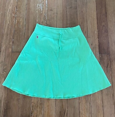 #ad Ralph Lauren A Line Comfy Skirt size Medium Kelly green Sporty $19.98