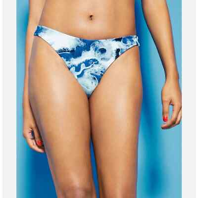 #ad #ad Royalty By Maluma Women#x27;s Blue Camo Cheeky Bikini Bottoms XL NWT $26.99