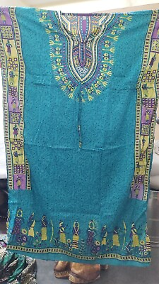 $Long Kaftan dress Hippy Boho Maxi Plus Size Women Caftan Tunic Dress Night Gown $10.05