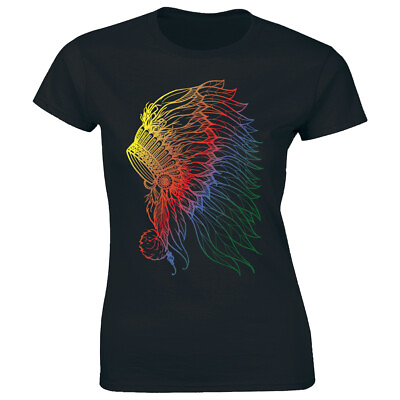 Colorful Boho Style Headdress Women#x27;s T Shirt $14.75