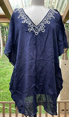 #ad Cotton beach cover up size S M $7.99