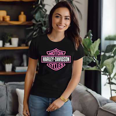 #ad Harley Shirt Harley Davidson T Shirt Graphic Tees Unisex Tee Pink Harley $20.00