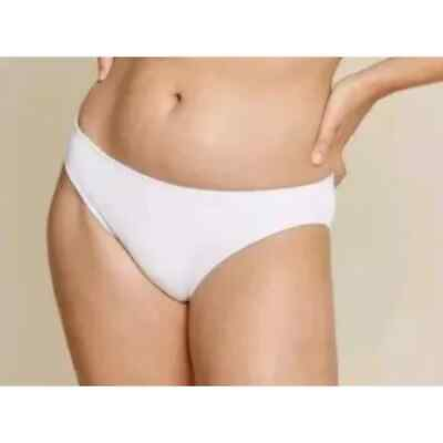 #ad Andie Swim Ribbed Bikini Bottom White Coconut Size Large $18.00