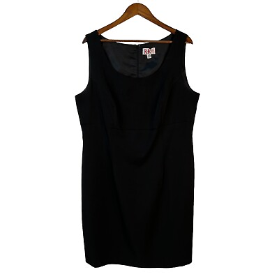 #ad Ramp;K Cocktail Dress Women#x27;s Sz 16 sleeveless lined scoop neck zip A 129 $13.96
