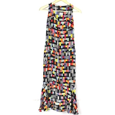 #ad CHANEL MultiColor Black Scoop Maxi Dress Sleeveless Logo Long Women#x27;s Size 4 $1439.10