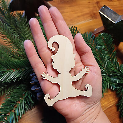 #ad Christmas Stencil Template Wooden Holiday for Dwarf Footprint Diy $8.29