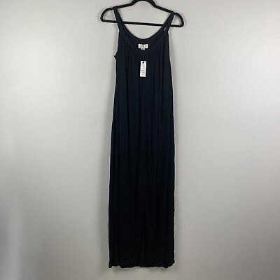 #ad Velvet Graham amp; Spencer Sleeveless Maxi Dress Size Small Solid Black $24.95