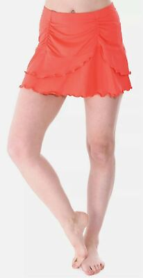 #ad Ruffle Swim Skirt Skirted Bikini Swimsuit Swimwear Bathing Suit Size M $21.59