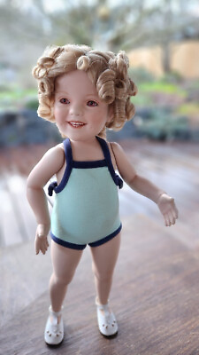 #ad Shirley Temple Porcelain Doll; Bathing Beauty; Great Condition with COA $24.95