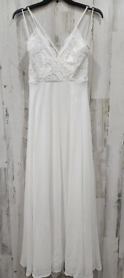 #ad #ad LULUS Size LARGE Madalyn White Lace Maxi Dress**Gorgeous Color amp; Style**NWOT** $47.50