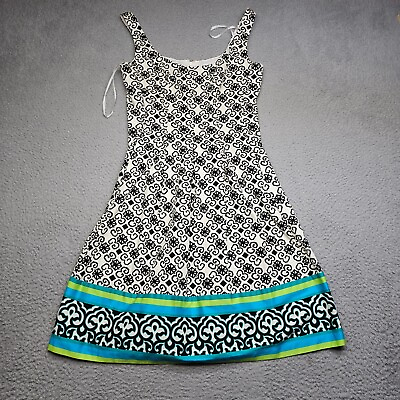 #ad Nine West Women’s Summer Dress Size 2 Sleeveless Zipper Back Casual $14.95