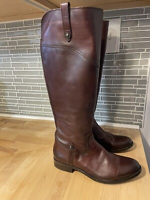 #ad Frye leather tall riding boots Women’s size 8 B $65.00