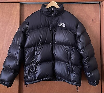 #ad #ad The North Face Nuptse 700 Down Puffer Jacket XL TNF Black Excellent 90s Retro $175.00