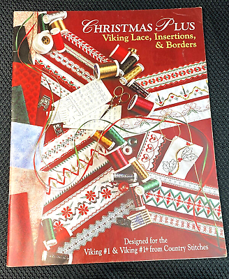 Christmas Plus Viking Lace Insertions amp; Borders for Husqvarna Viking #1 amp; #1 $19.50