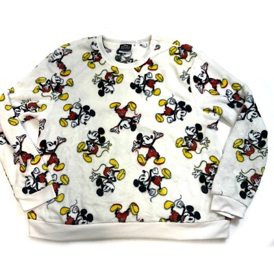#ad Mickey Mouse Toss Cozy Pullover Top Junior Size XL $35.00