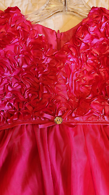 #ad Girls Size 8 Fushia Pink Easter Dress Formal Party Sparkle Dress EUC Goregeous $10.00