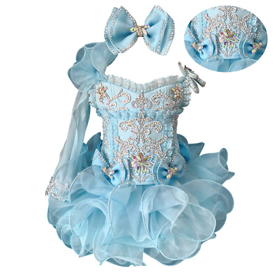 #ad Jenniferwu Tulle Tutu Dress Princess Wedding Birthday Party Dresses for Girls $89.91