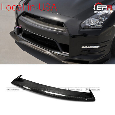 For Nissan GTR R35 2012 Late 2016 Carbon Fiber OE Front Bumper Grille Mesh Cover $246.60