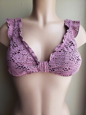 #ad Mossimo Crochet Bikini Top Large NWOT $14.00
