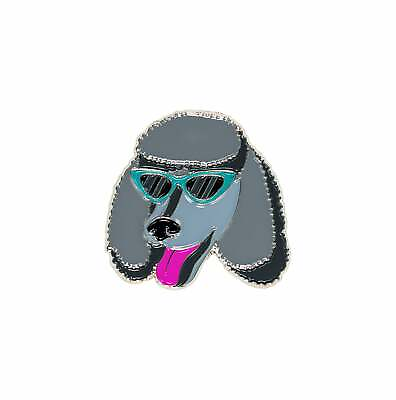 #ad Gray Poodle Enamel Pin $11.00