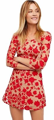 For Love and Lemons Temecula Dress Red Size Medium $250.00