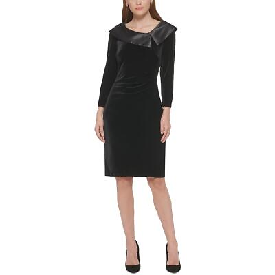 #ad Jessica Howard Womens Velvet Cocktail Cocktail and Party Dress Petites BHFO 2971 $27.99