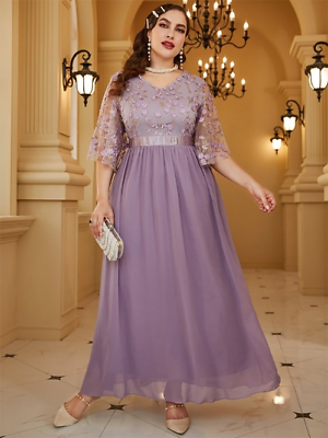 #ad Plus Size Maxi Dresses Women#x27;s Luxury Evening Party Prom Long Oversized Clothing $68.92