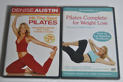 #ad Denise Austin Pilates Yoga DVD Lot Of 2 Hit The Spot Yoga Burn $8.00