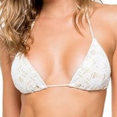 #ad Luli Fama Women#x27;s Standard Muchachita Linda Braided Triangle Bikini Top Size: XS $78.00