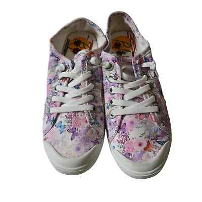 #ad Blowfish Malibu Women#x27;s Pink Barbiecore Floral Slip On Sneakers Shoes Causal 5.5 $13.00