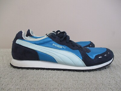 Puma Shoes Womens 8 Blue Road Running Marathon Training Lifestyle Sport Sneakers $29.77
