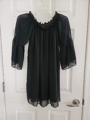 #ad Black Cocktail Dress Size S $15.00