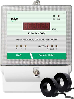 #ad DAE P103 200 S KIT UL Electric kWh Submeter1p3w 200A120 208 240v 2CTs $259.99