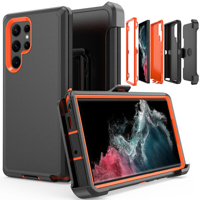 For Samsung Galaxy S22 S22 Plus S22 Ultra Shockproof Rugged Case CoverBelt Clip $8.99