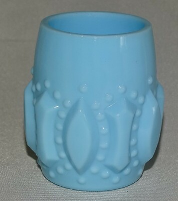 #ad Chalinar Taylor One O One Robin Egg Blue Toothpick Holder EAPG $50.00