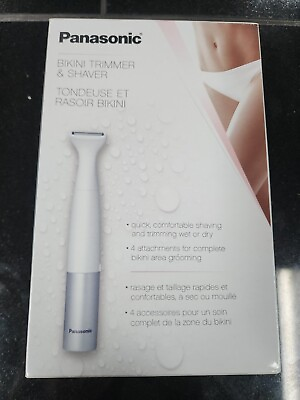 Panasonic Bikini Trimmer amp; Shaver for Women with 4 Attachments Wet Dry White $21.24