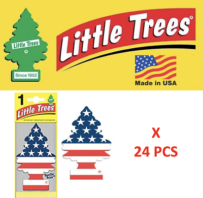 Vanilla Pride Little Tree Air Freshener 10945 MADE IN USA Pack of 24 $21.56