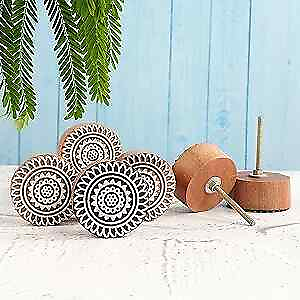 #ad Drawer Knobs Set of 6 Boho Knobs for Cabinets and Drawers Boho Wooden $30.36